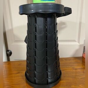 Black Collapsible Stool